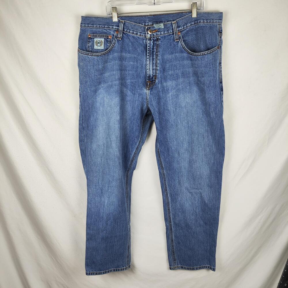 Cinch Jeans Mens 40x30 Blue Medium Wash Regular Straight Denim Pants MB92834